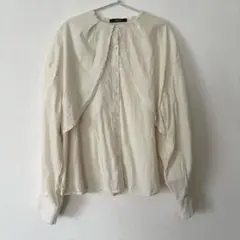 OFALO アイボリー 長袖シャツ M 綿