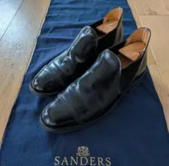 SANDERS ミリタリーショートチェルシー 6.5(25.5cm) ブラック