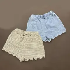 petit main スカラップパンツ 100cm