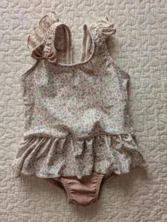 花柄フリル付きベビー水着