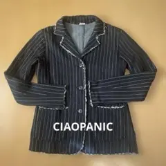CIAOPANIC テーラードジャケット 黒と白のストライプ フリーサイズ