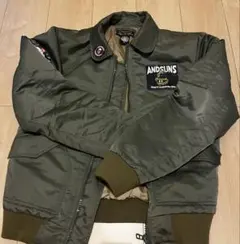 AND SUNS MA-1 フライトジャケット M オリーブグリーン
