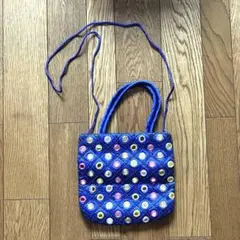 サテン　ミラー2wayバッグ(未使用品)
