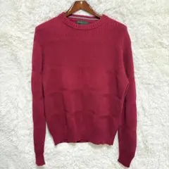 Dockers premium コットンニットセーター　無地　赤　L