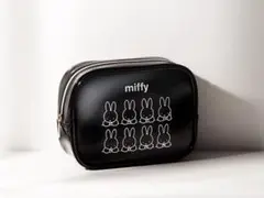 ★新品未開封★ miffy マチたっぷりスクエアポーチ black