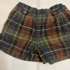チェック柄キュロット パンツ 120サイズ
