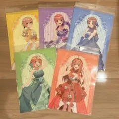 映画 五等分の花嫁 A4 クリアファイル & ミニポスター 5種セット 披露宴