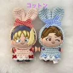 ふたごちゃんに サロペットとキャスケットのセット イーマリーサイズ