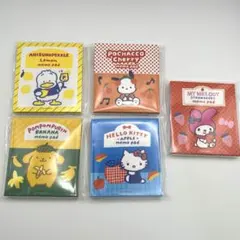 サンリオ メモ帳 メモパッド スクエア 5点セット レトロ フルーツ