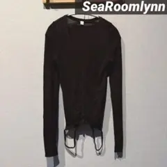 新品】searoomlynn♡ Heartボタンエアリーカーディガン ブラック