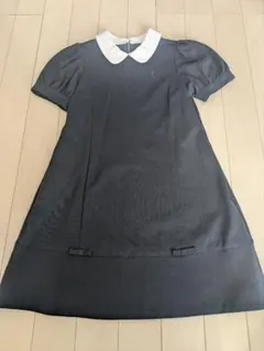 組曲　KUMIKYOKU ワンピース　半袖　120　紺 入学式