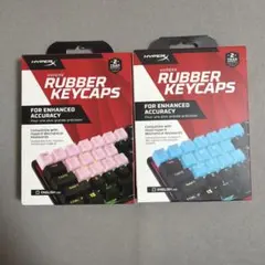 HYPERX RUBBER KEYCAPS ピンク ブルー