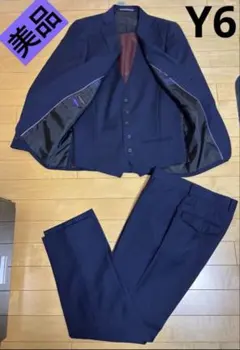 美品 P.S.F.A スーツ セットアップ3ピース ネイビー Y6