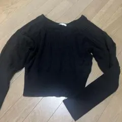 earth music&ecology ブラック ニット 長袖