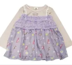 新品ドキンちゃんコキンちゃんチュニック　キャミフェイク 長袖Ｔシャツ95cm