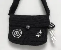 [ハンドメイド] ワンショルダーバッグ クラゲチャーム付き