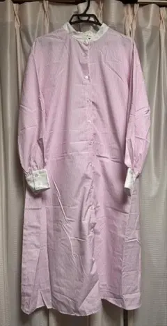 ストライプ柄 シャツワンピース