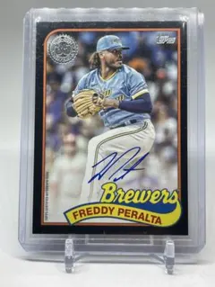1/1 世界に1枚】Topps Freddy Peralta 直筆サインカード - メルカリ