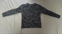 Spiral News ブラック・ホワイト ニット L