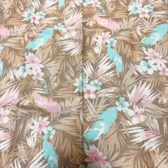 花柄 ボタニカル柄 キャンバス生地風 約110×約50cm はぎれ ハンドメイド
