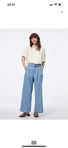 新品タグなし　GU デニムパンツ　XL