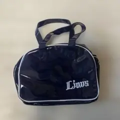 【非売品、新品・未使用】埼玉ライオンズ ネイビー ミニエナメルバッグ