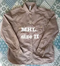 MHL. マーガレットハウエル長袖シャツ グレーsize II