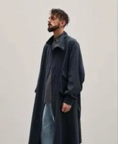 LIDNM MILITARY PIGMENT CAPE COAT