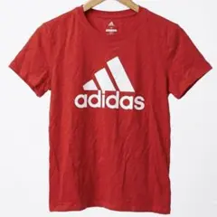 アディダス 半袖Ｔシャツ クルーネック ロゴ M 赤 綿 スポーツのサムネイル