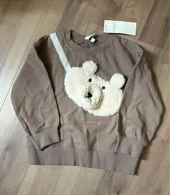 新品　110サイズ　サマンサモスモスラーゴム　トレーナー　くま