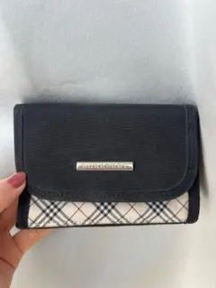 金魚様専用　BURBERRY 折りたたみポーチ ブラック チェック柄