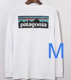 白Mサイズ パタゴニア patagonia 長袖Tシャツ ロングTシャツ ロンT