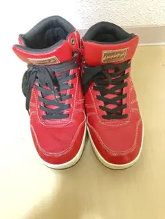 ハイカットスニーカー レディース 赤