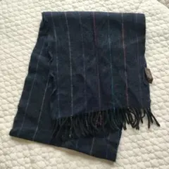 Paul Smith ネイビー ストライプ マフラー