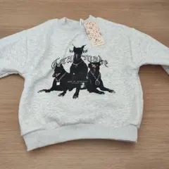 ドーベルマンプリント トレーナー グレー