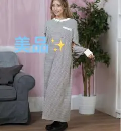 美品✨BILLABONG ビラボンMサイズ/ボーダー ロングワンピース