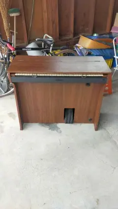 動作確認済】カワイ電子オルガン KB-3 木目調 レトロ（ジャンク部あり