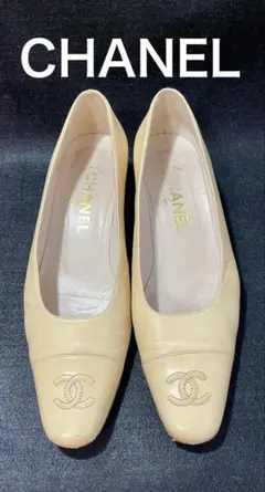 CHANEL★パンプス★サイズ38★24cm★ベージュ