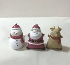 ちんまりサンタ スノーマン トナカイ ナチュラルキッチン クリスマス 입상