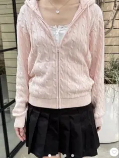 Brandy Melville CRYSTAL SWEATER ピンクのサムネイル