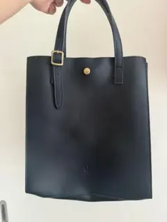 ネイビー レザー トートバッグのサムネイル