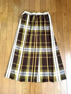 【URBAN RESEARCH】チェックプリーツイージースカート【美品】
