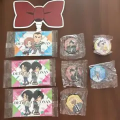 名探偵コナン　くら寿司　マグネット　缶バッジ　ステッカー