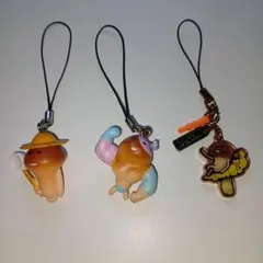 なめこ　 ストラップ 　3点セット