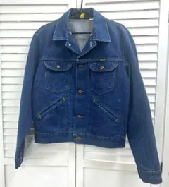 80s USA製Wrangler 74126NVデニムジャケット 三角タグ 38