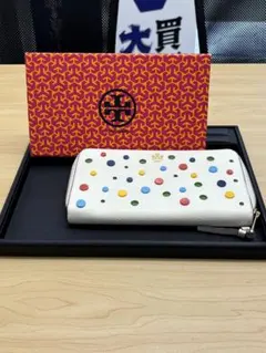 【水玉柄】トリーバーチ Tory Burch 長財布
