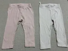 H&M オーガニックコットン パンツ 2枚セット
