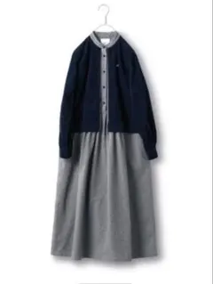 サニークラウズ feat.bonpon pon カーディガン風ワンピース