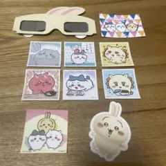 ちいかわパーク 特典 うさぎ 3D ポップアップストア 東京ばな奈 ステッカー