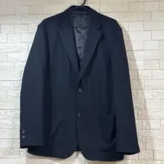 無印良品 ネイビー テーラードジャケット 二つボタン
